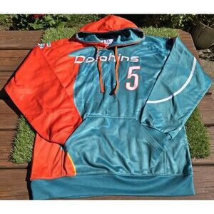 Miami Dolphins TP Custom Wear Hoodie Mens Small Dolphins Color #5